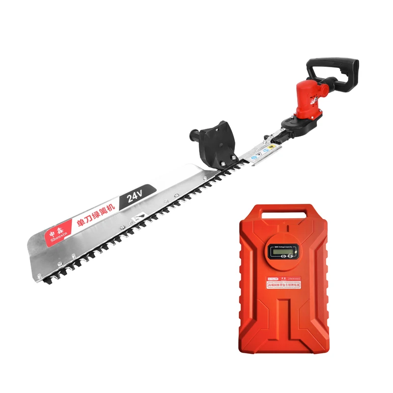 Industrial 24V Dual Blade Electric Hedge Trimmer Li-ion Battery 610mm Blade 1 Year Warranty for Garden Tree Trimming