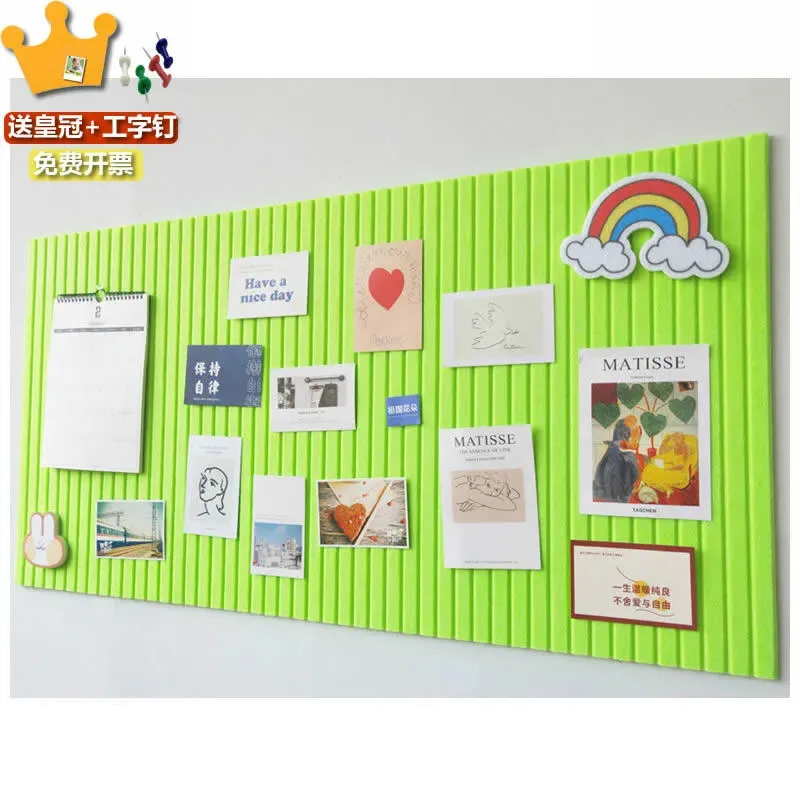 Felt Wall Sticker Kindergarten Work Display Board Simple Photo Wall School Office Classroom Background Wall Home Decor Nordic