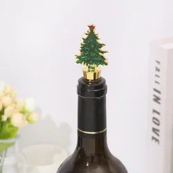 Christmas Tree Wine Bottle Stopper, Silicone Preservation, Green Dropping Oil, Holiday Gift