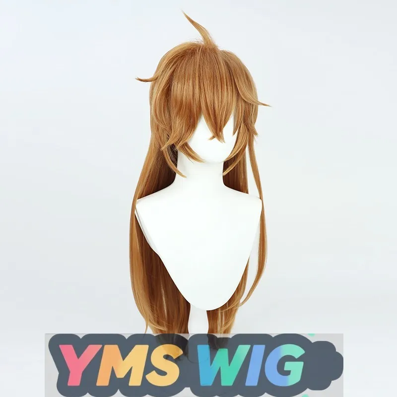 【YMS WIG】Genshin Impact Dazhao Gender-Bend Cosplay Peruca Versão Feminina Cabelo Longo Couro Cabeludo Realista