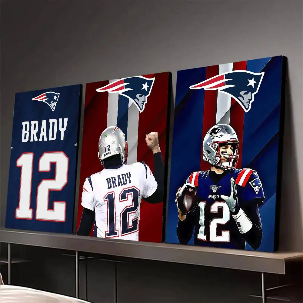T-Tom Rugby B-Brady Poster Sala Bar Café Decoração Adesivos Parede S
