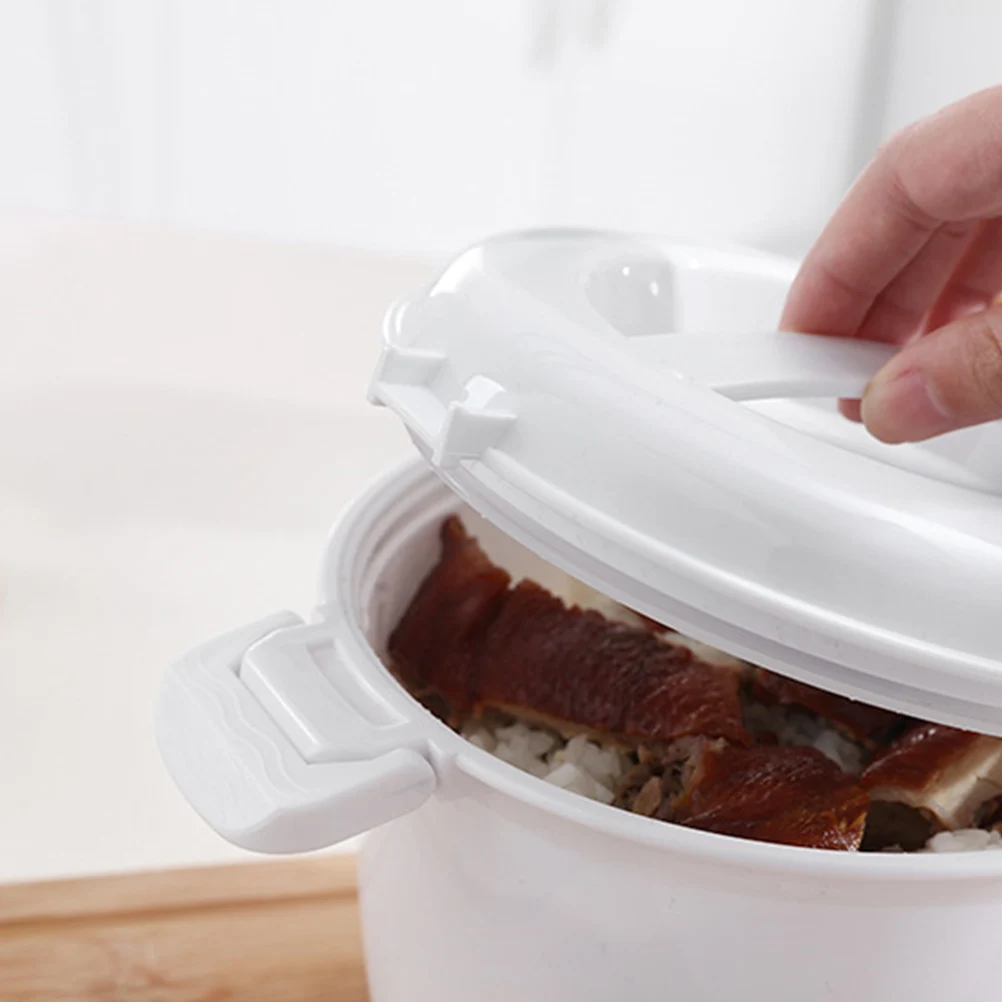 

2Pcs Microwave Rice Cooker Portable Lunch Box Food Grade PP Kitchen Steamer Multifunctional Cookware Vegetables Casseroles Pasta
