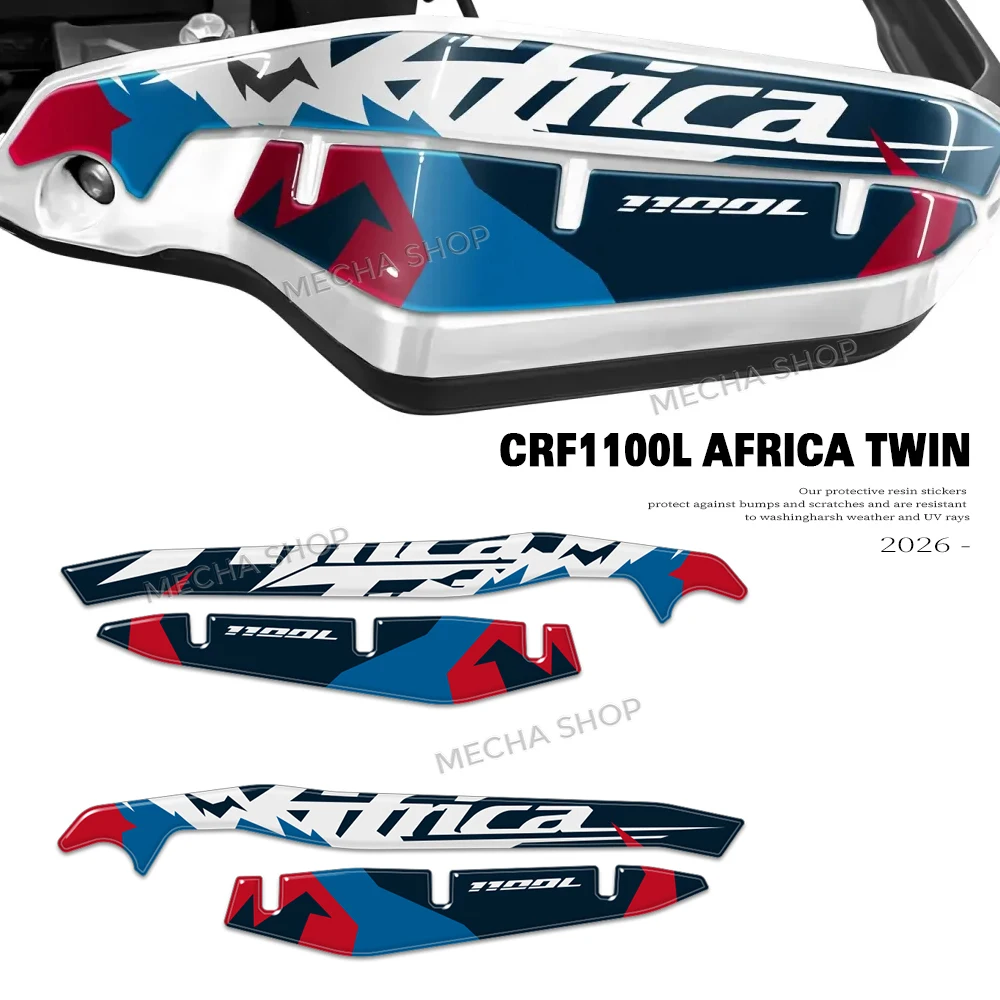 Motorcycle Accessories 3D Resin Sticker Protection Kit Hand Guard Graphic Decal For CRF1100L Africa Twin 2022-2026