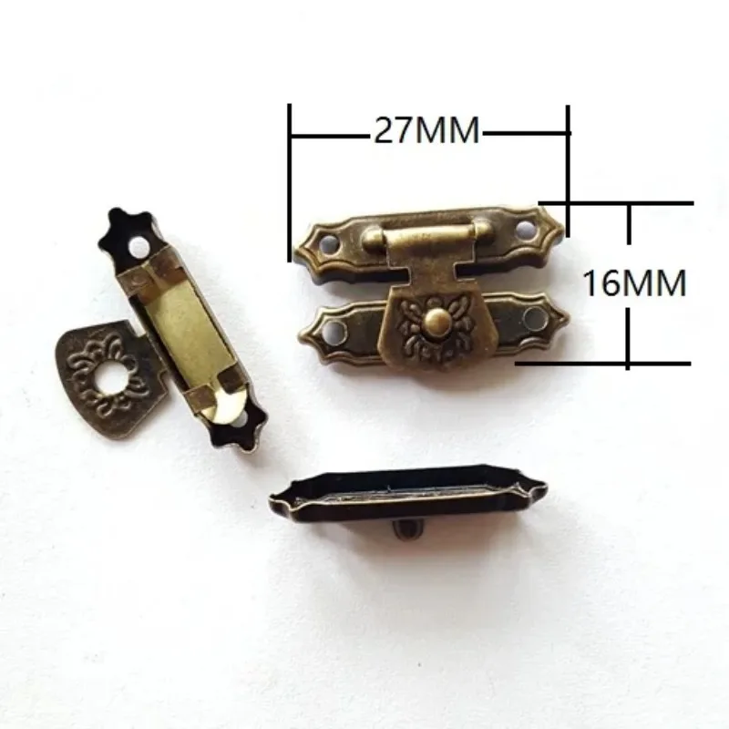 Imagem -05 - Fecho Gancho 1000 Peças 16*27 mm Latão Trava Jóias Caixa Acessórios de Hardware Caixa de Madeira Fechaduras Caixa de Madeira Fechaduras