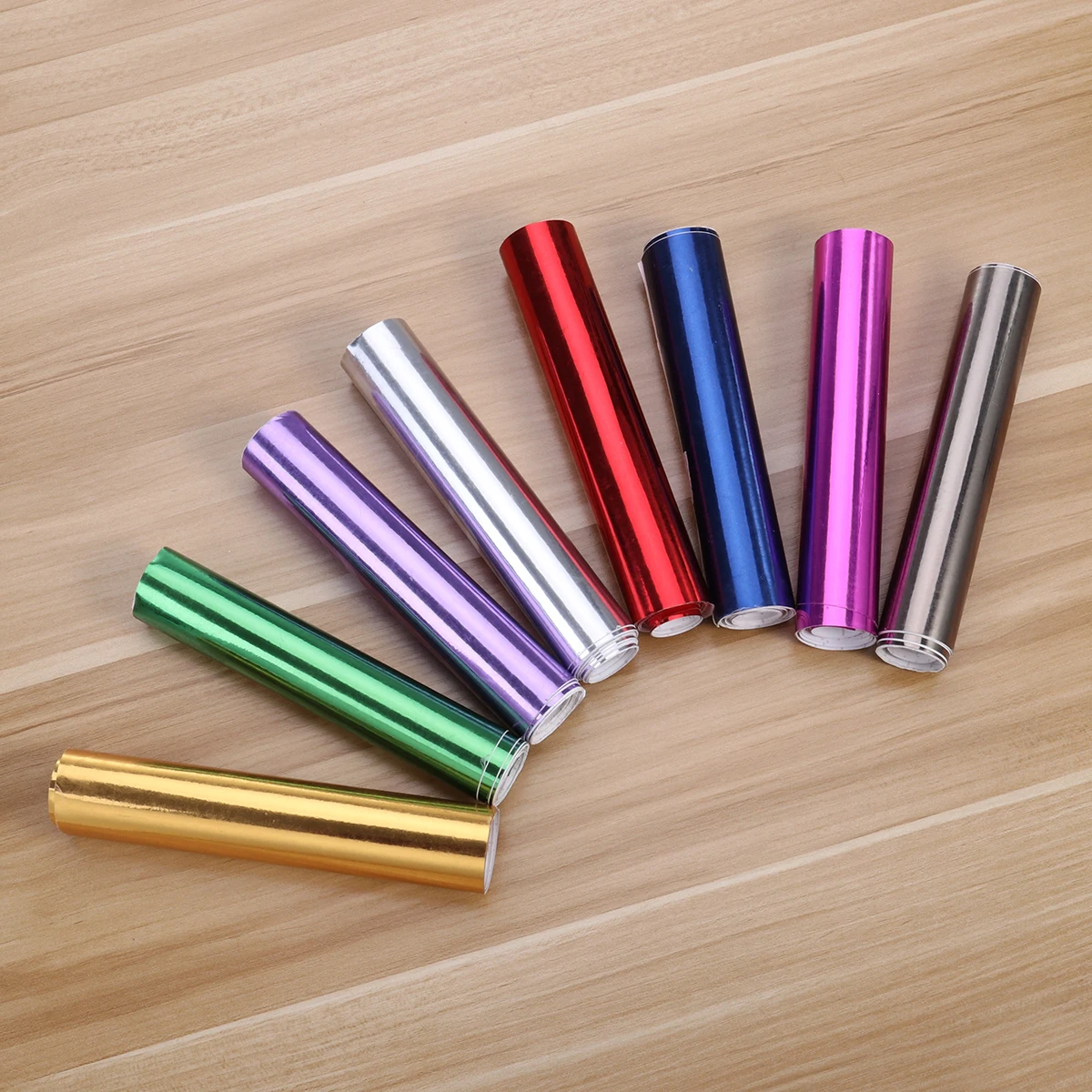 

6 Electroplating Colorful Sticker Adhesive Bright Vinyl Film for Car Motorcycle Phone Laptop Waterproof Cuttable