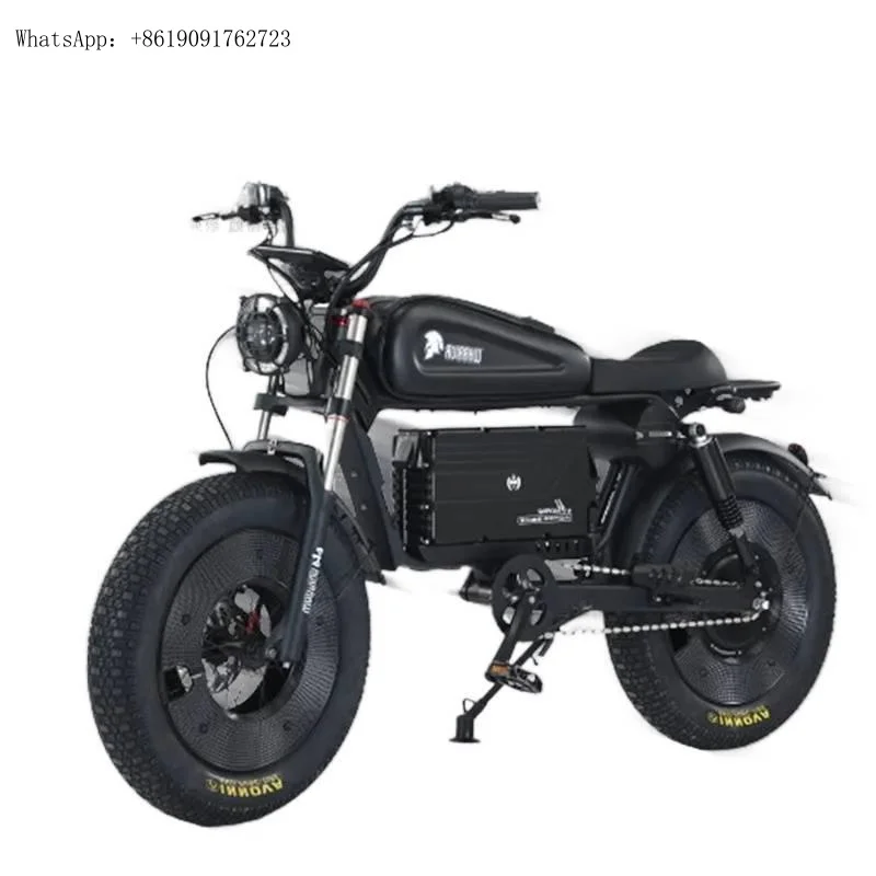 HIMOTO دراجة نارية كهربائية 3000 واط تصدير على الطرق الوعرة النقل سيارة الرجعية بطارية ليثيوم عجلتين الطاقة #2