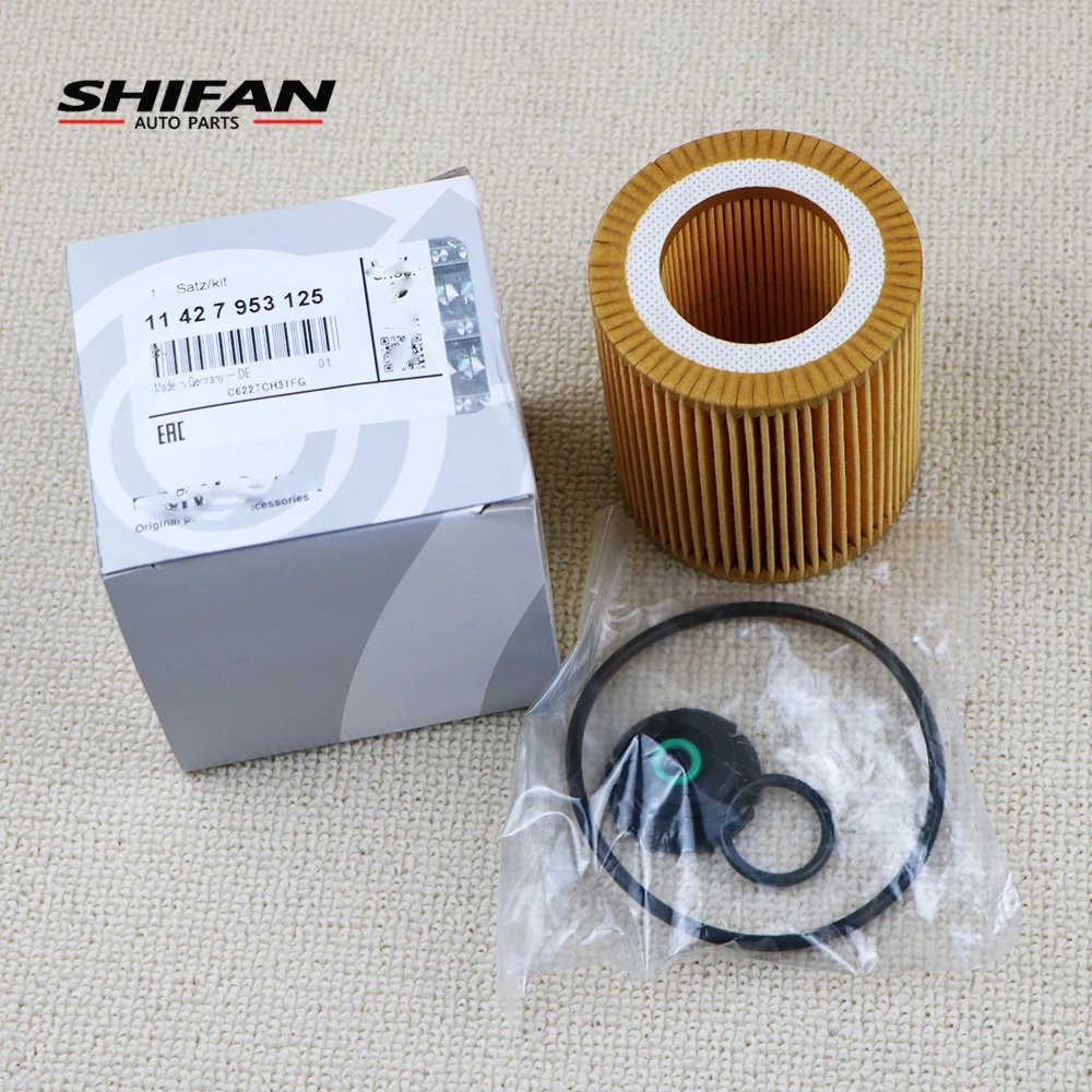 10 Pcs 11427953125 Oil Filter For BMW Gt X1 Z4 Roadster E84 E89 F07 F10 F11 F18 2012-2018 Oil Filter 114276408