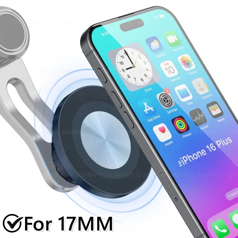 

Магнитный держатель телефона для Magsafe Автомобильное крепление для IPhone 16 15 Samsung Магнитный кронштейн Детали для держателя шарика 17 мм Универсальная основа