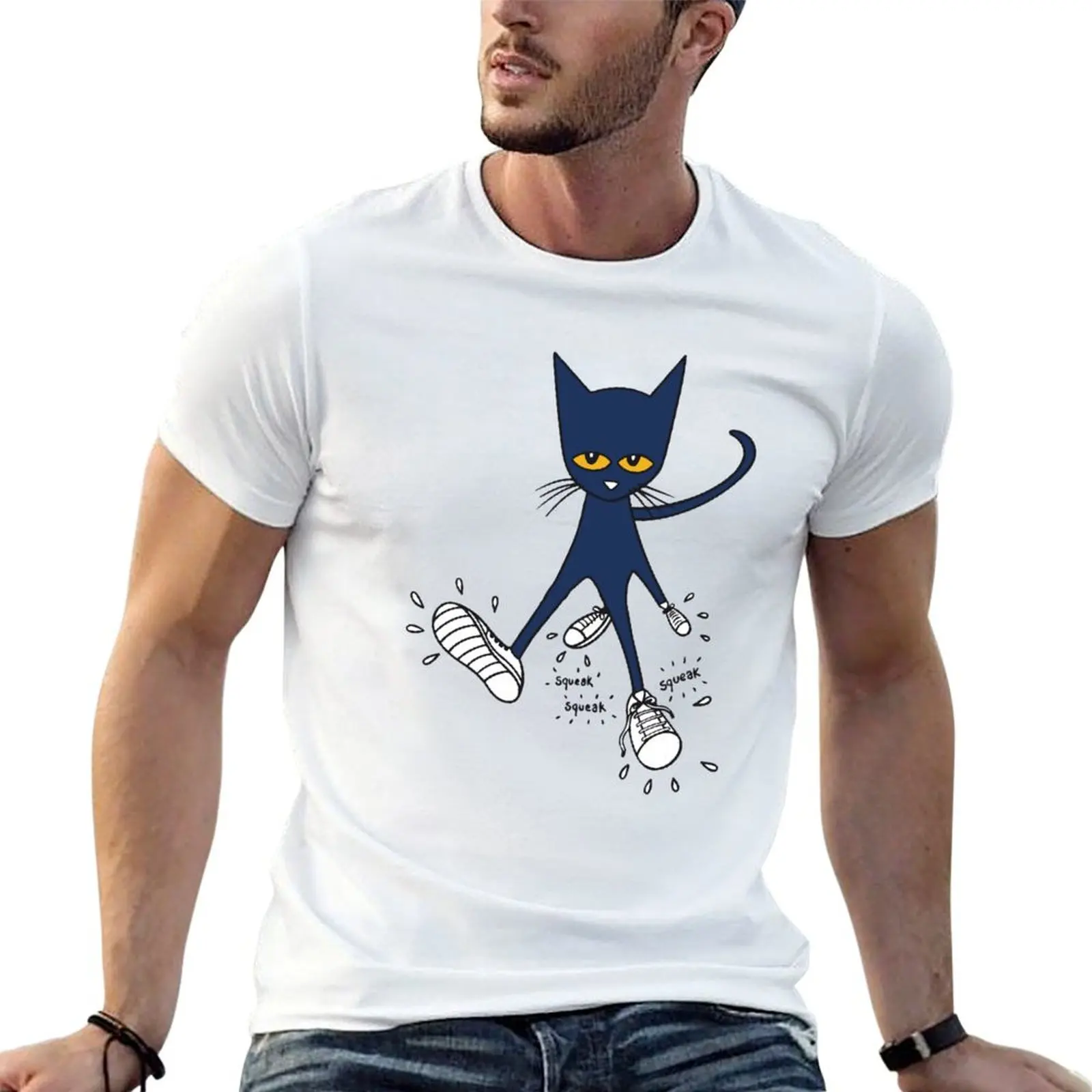 Pete the cat T-Shirt Urban Style Print T-Shirt