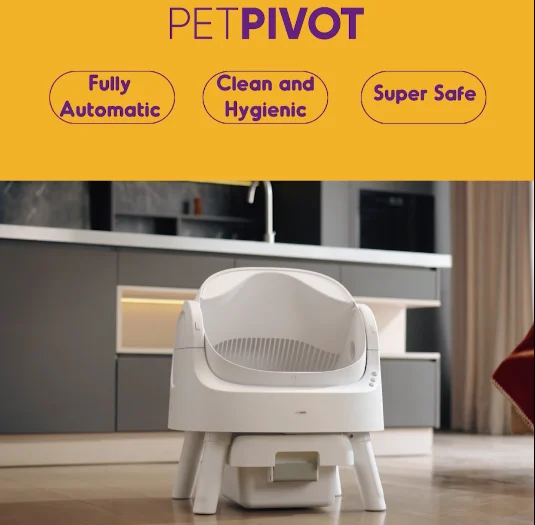 PetPivot Pet Supply Cat Furniture Self Cleaning  Box for Cats Kitten Security and protection