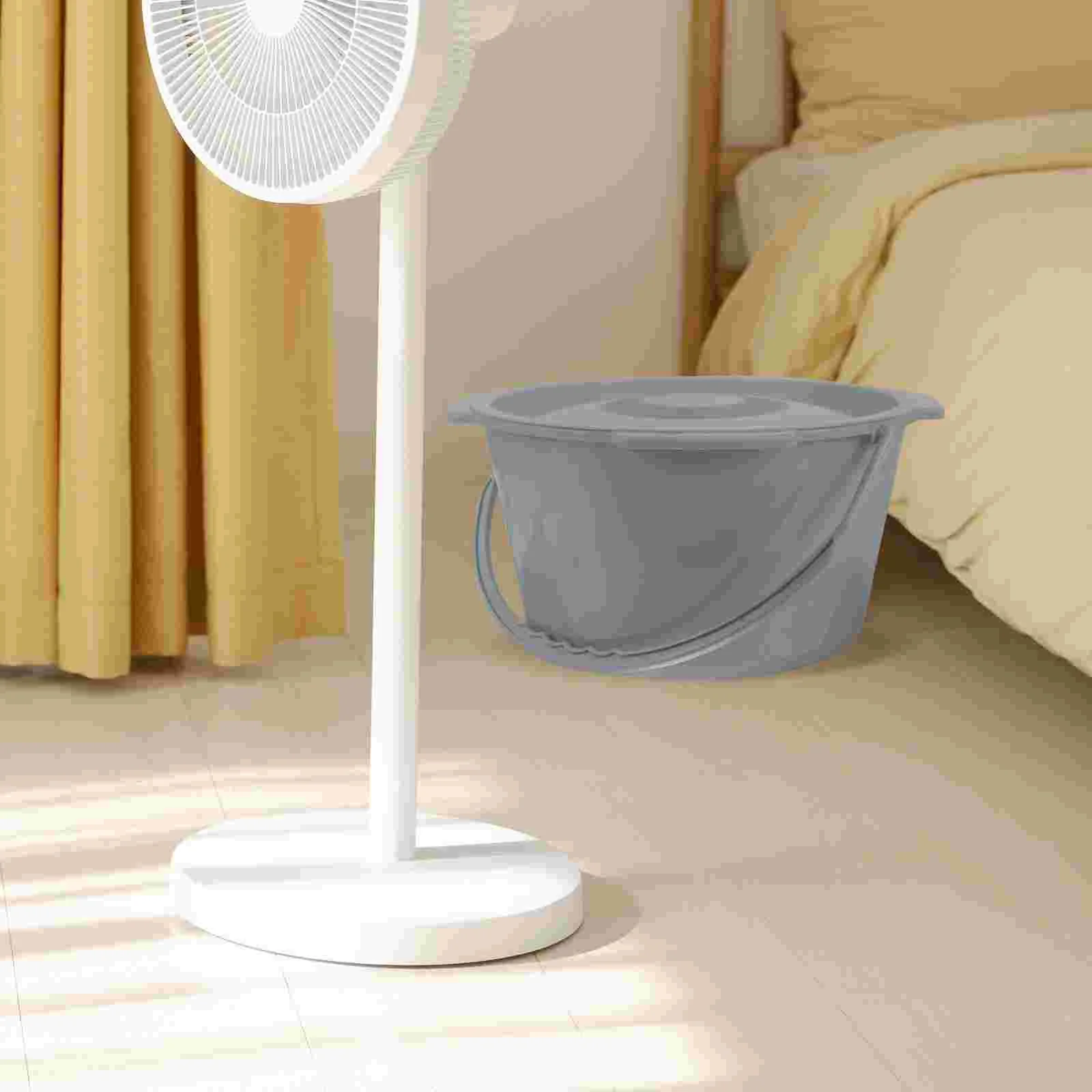  Potty Urine Bucket Portable Commode Chair Travel Toilet for Adults Grey Plastic