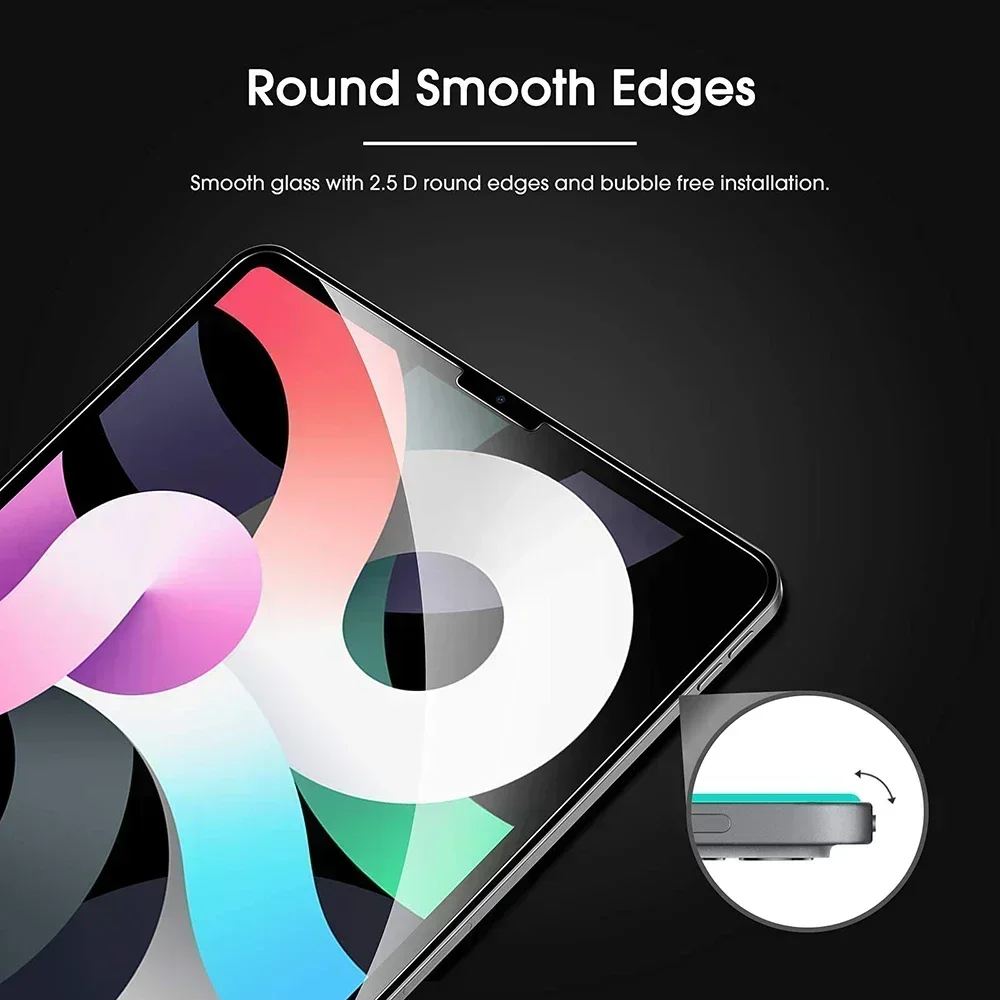 Tempered Glass For iPad 10th Gen For iPad 10.2 7 8 9th Pro 11 Air 3 10.5 Air 4 Air 5 10.9 Screen Protector iPad 9.7 Mini 3 4 5 6