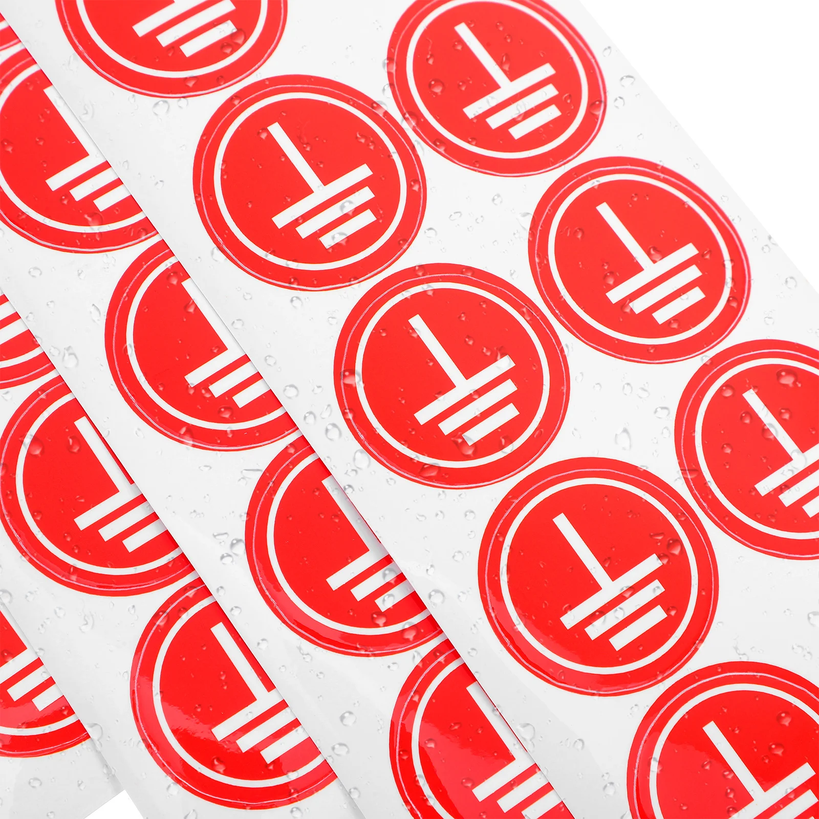 10 Sheets Grounding Safety Stickers High Adhesion Electric Warning Signs for Electrical Panels Equipment Ground Labels Safety
