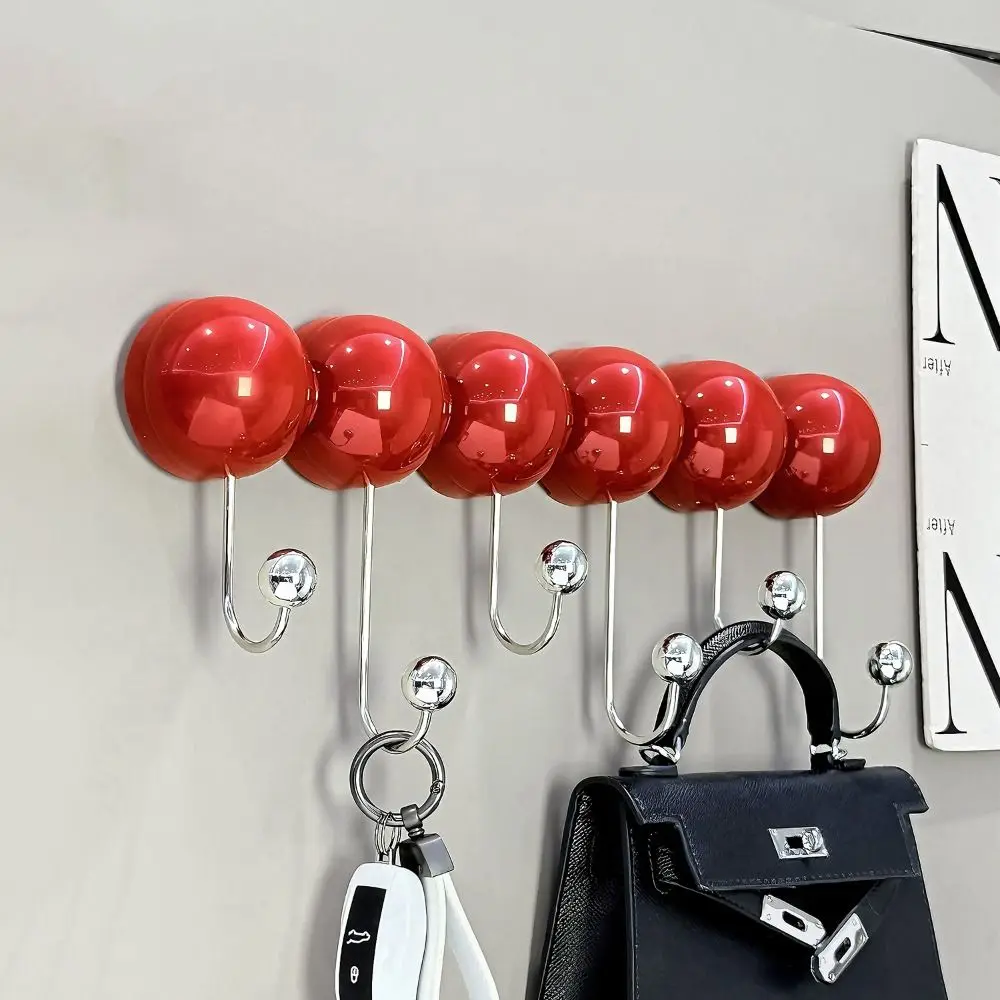 

Row Hook No Marks Suction Cup Hook Removable Multifunctional Rear Door Hook Durable Wall-Mounted Hook Bathroom Storage