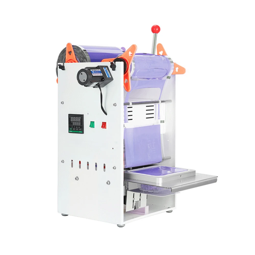 ماكينة ختم الأكواب اليدوية المخصصة بسعر منخفض، ماكينة ختم الأكواب التجارية لأكواب صينية مختلفة الحجم