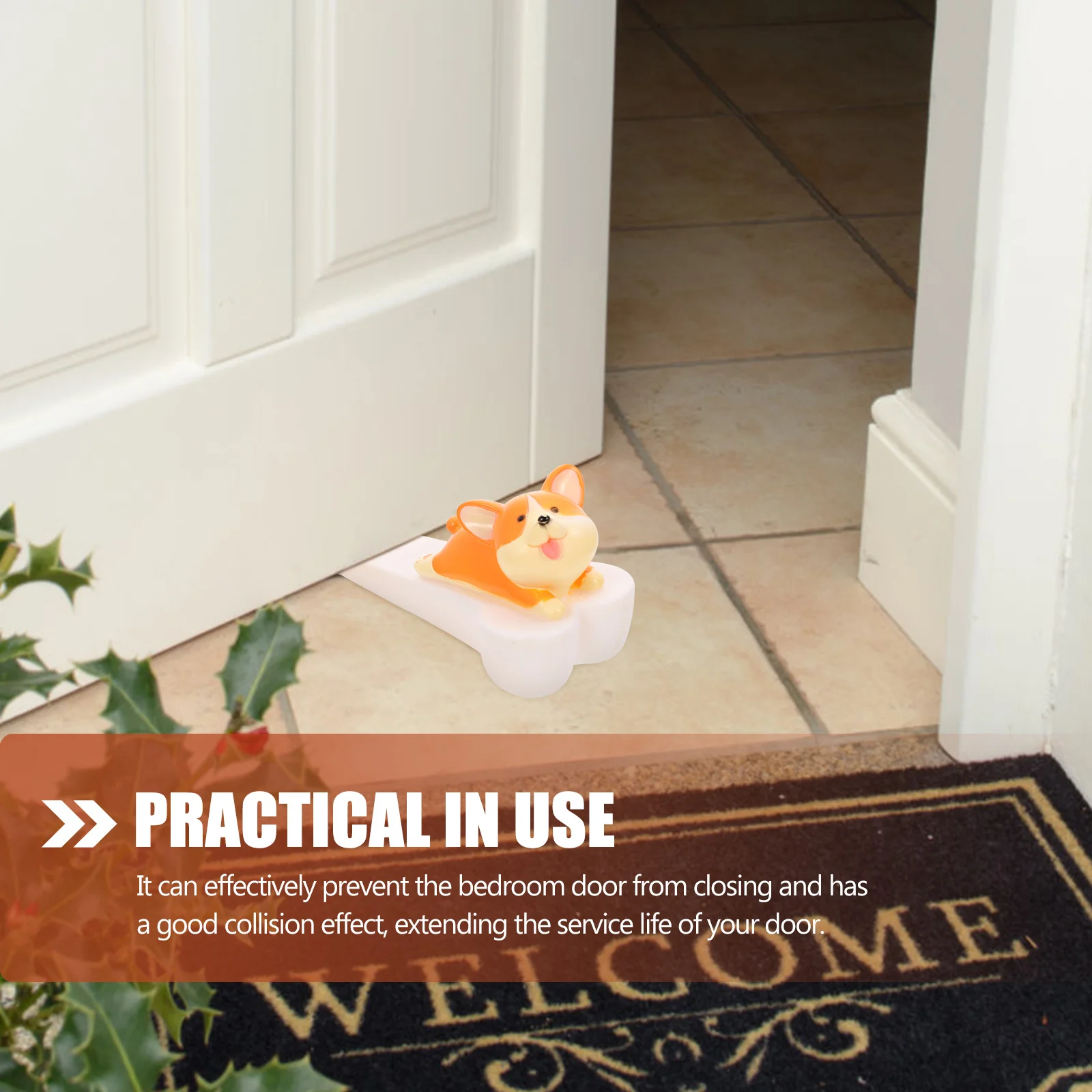

Kids Door Stopper Cartoon PVC Anti-Slip Security Door Wedge Home Safety Anti-Collision Stop