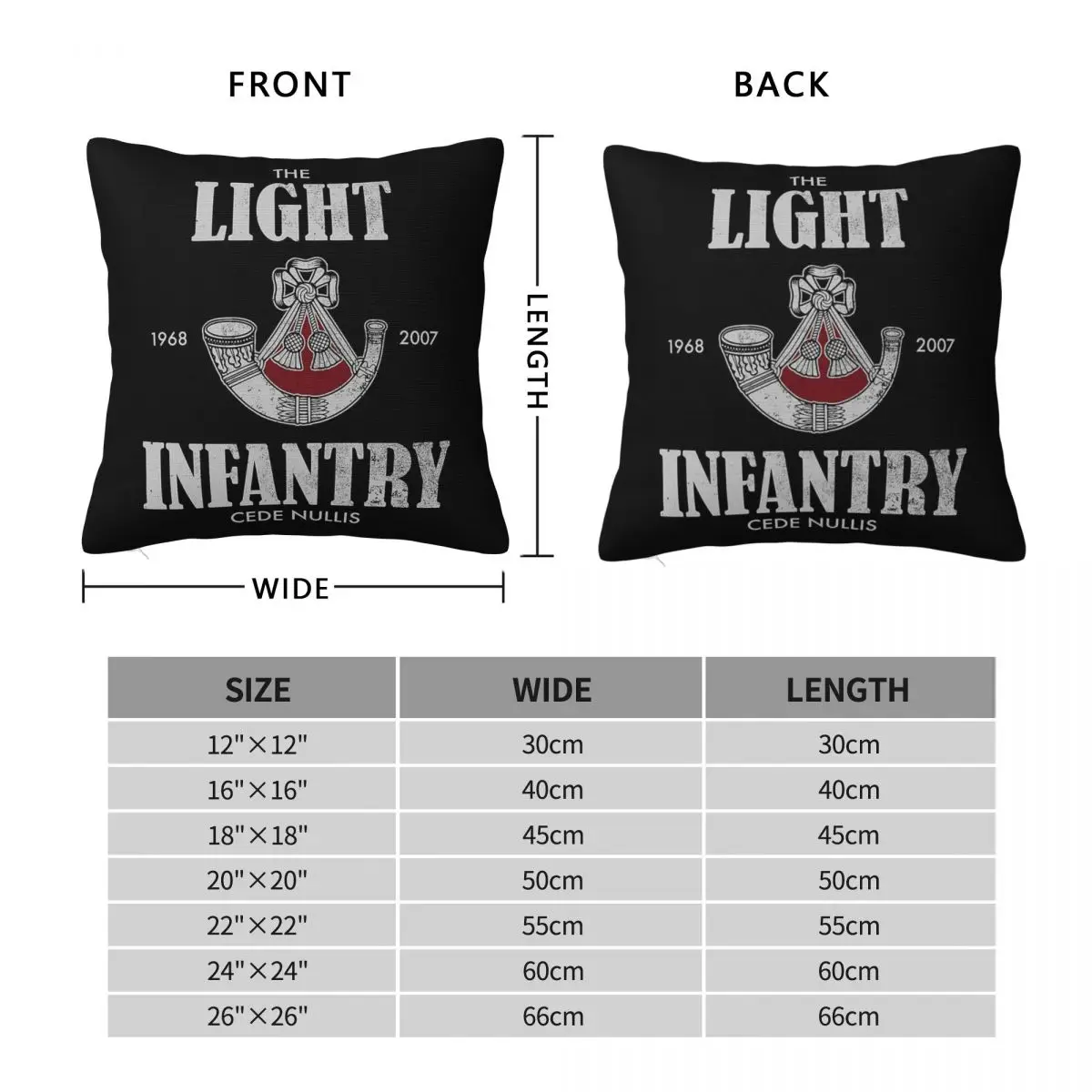 The Light Infantry Distressed Square Pillowcase Polyester Linen Velvet Creative Decor Throw Pillow Case Car Cushion Cover 18