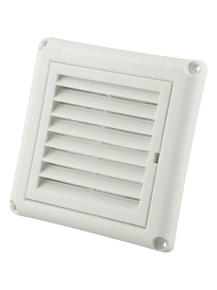 4 Inch Vent Cover Air Grille Easy Installation Louvered Design Mesh Screen Optimal Ventilation Pest Protection