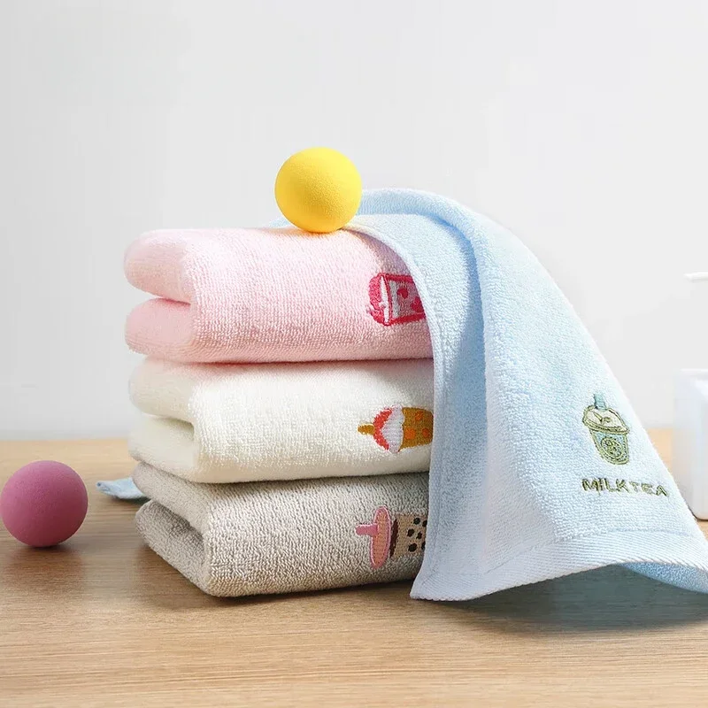 

50x25 см хлопковое детское полотенце с героями мультфильмов, детские банные полотенца, мягкая впитывающая мочалка, детская ванная комната, салфетка для душа, полотенца для лица для новорожденных