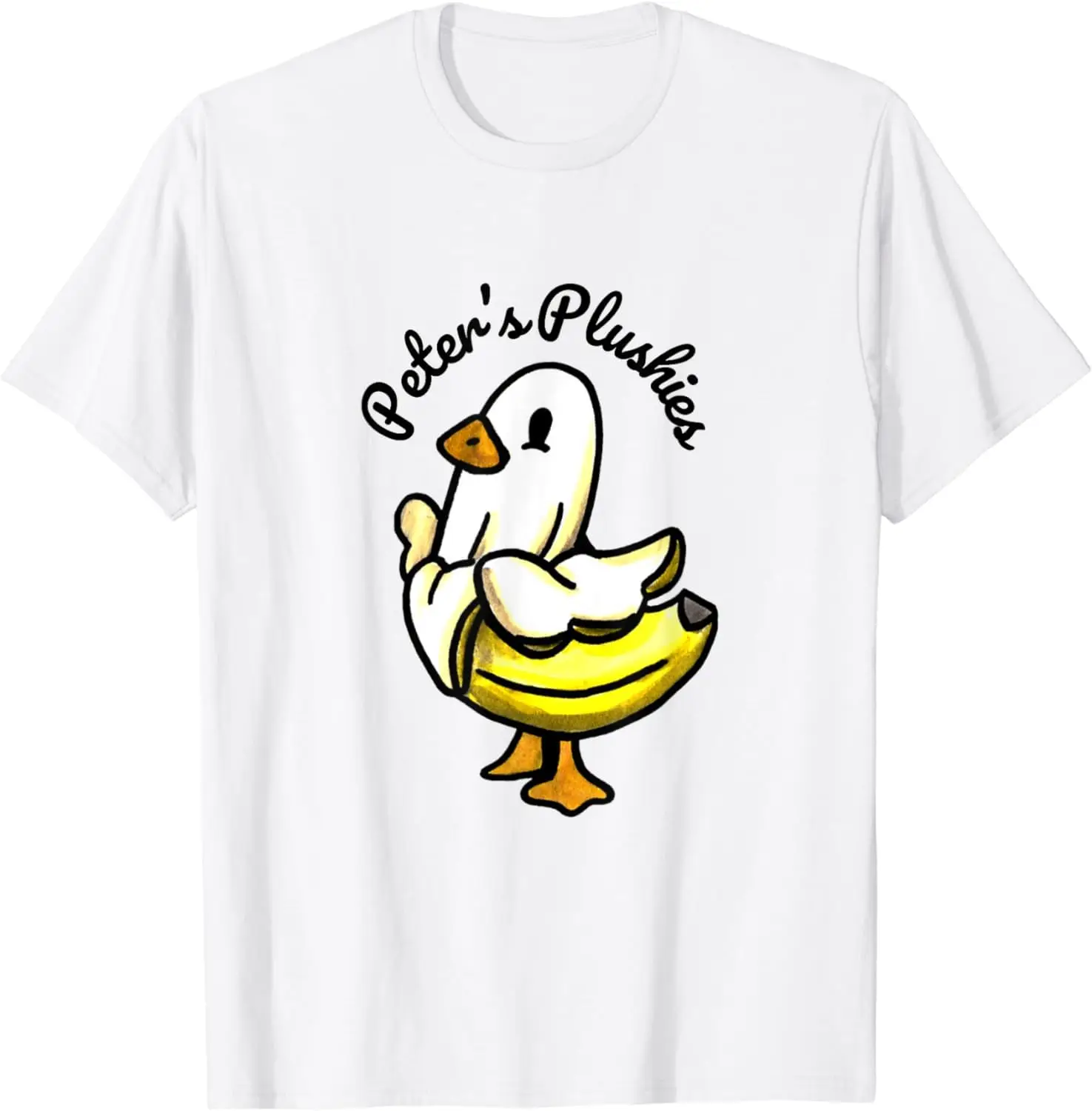 Funny Peters Banana Duck T-Shirt Anime Graphic T-shirts For Men Clothing Women Tees Y2K Tops Unisex Summer Short Sleeve