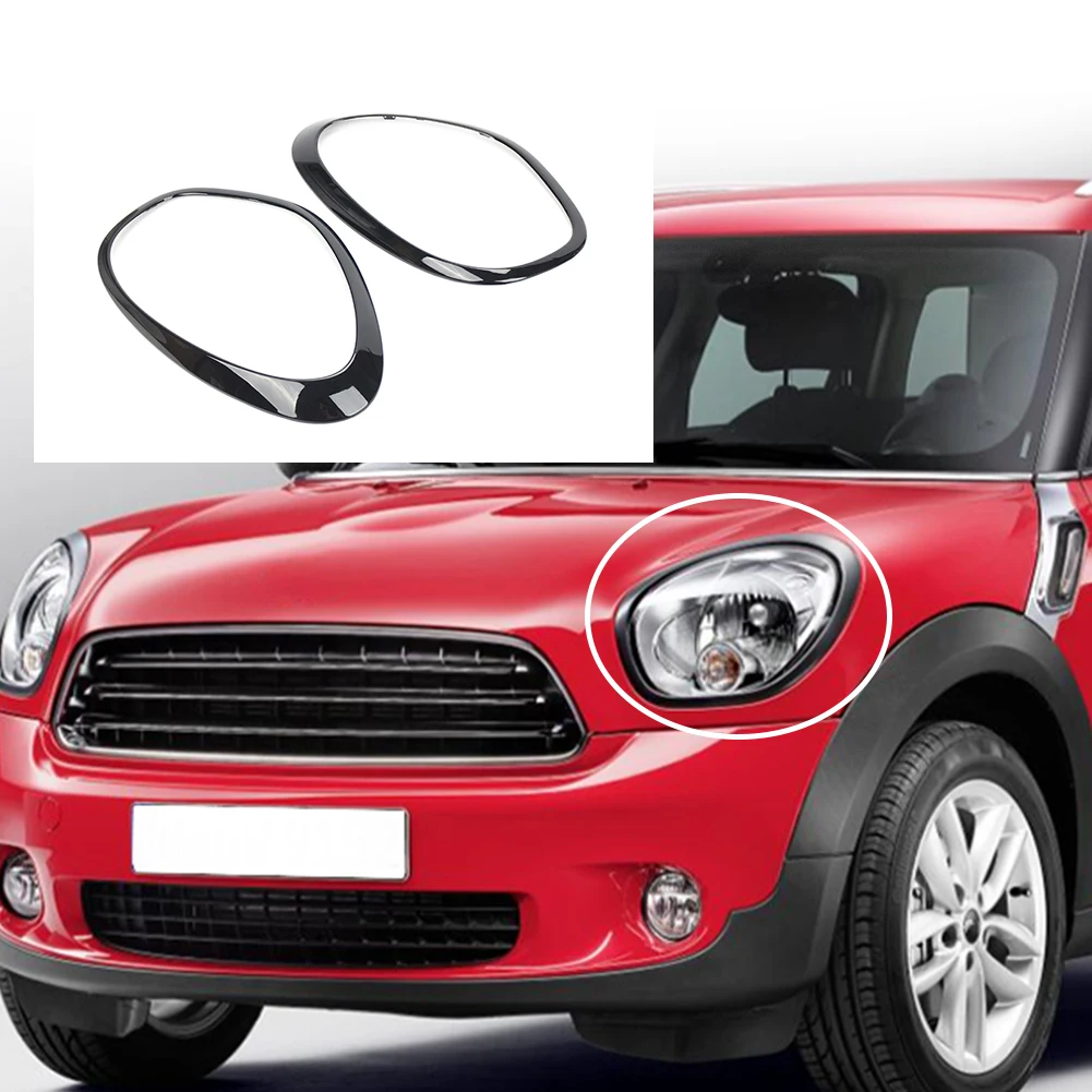 Part Cover Lamp Chrome Headlight 51139801573 ABS Accessories Bezel Ring Trim Driver Side For Mini R60 Countryman