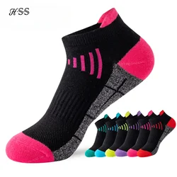 HSS 3 Pairs Organik Pamuk Kadın Çorap Ayak Bileği Nefes Run spor çorabı Siyah Pembe Rahat Atletik Yaz Ince Erkek Kısa Sokke