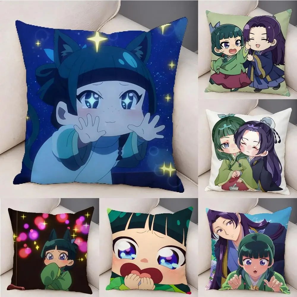 Japanese Anime The A-Apothecary Cushion Cover Plush Decorative Pillow Case With Hidden Zipper Fashion Room Decor For Home