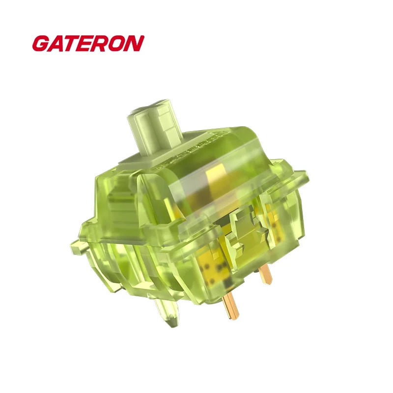 Imagem -05 - Gateron-interruptor Linear com Alto Brilho Pinos Brilho no Escuro Carcaça Superior Verde Translúcida Faça Você Mesmo Hotswap 55g