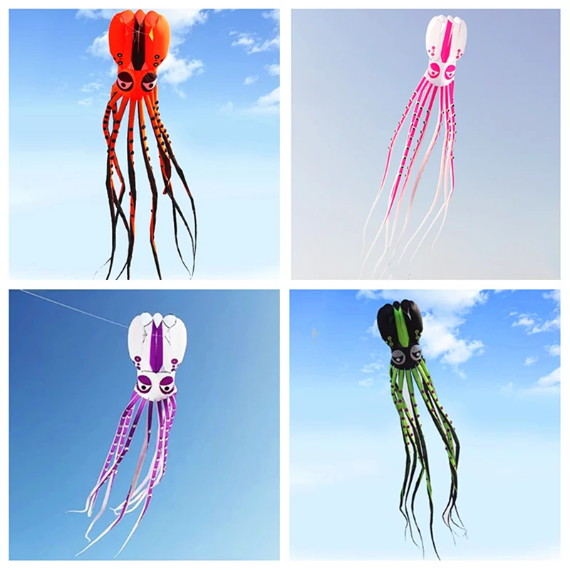 Large octopus kite flying soft kite display kites for adults kites parachute inflatable kites professional kites dragon fly toy