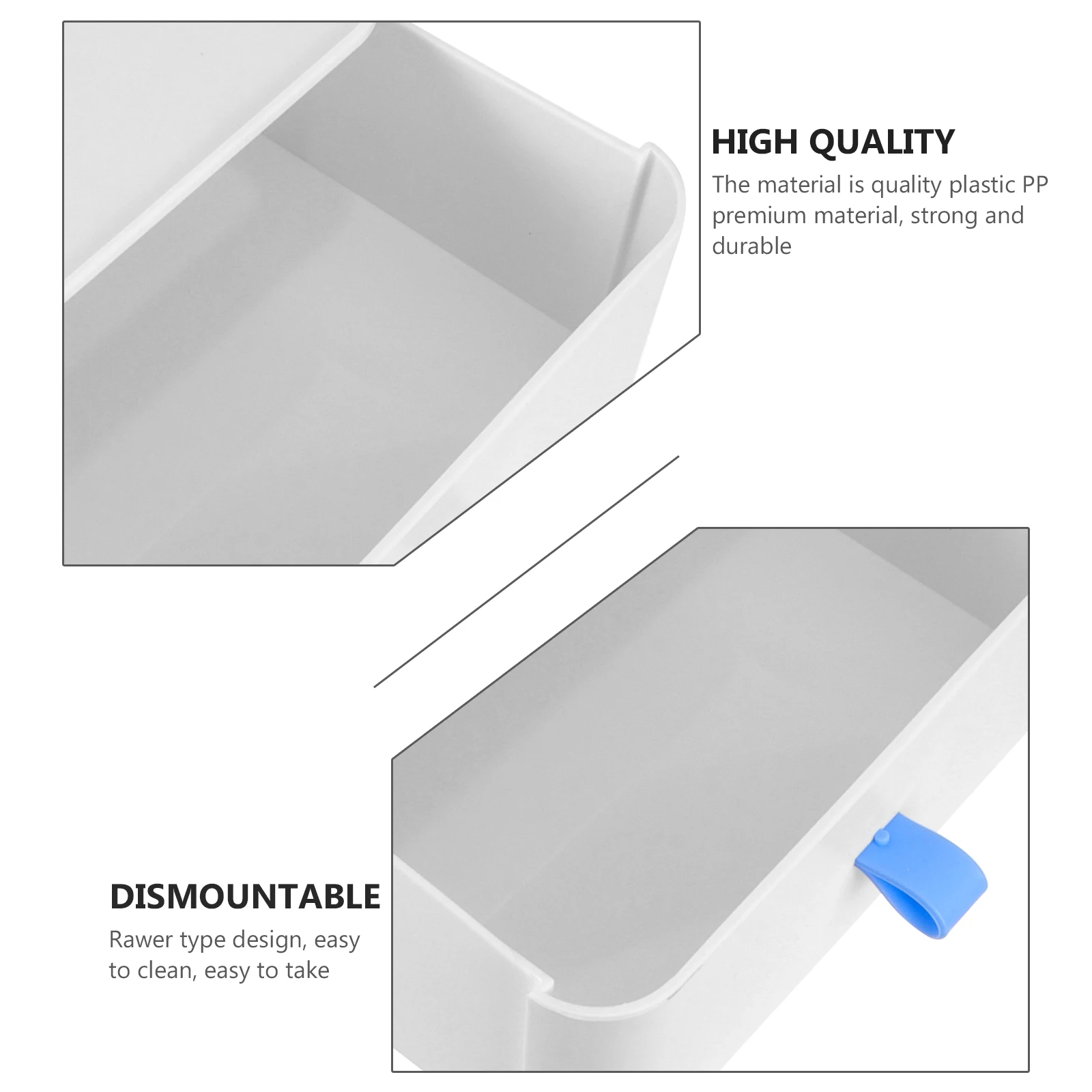 

Drawer Storage Box Dormitory Desk Home Organizer Plastic Pp Container Miss