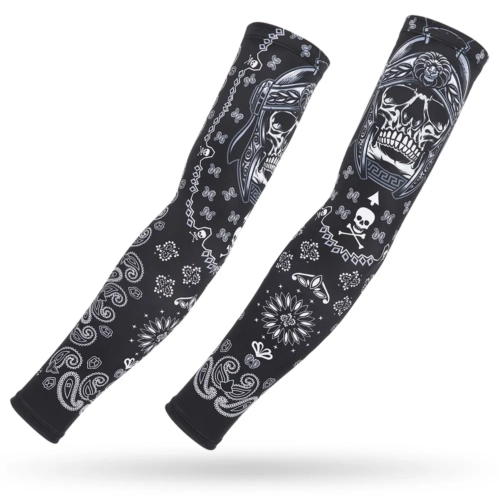 

1 Pair Ice Silk Cycling Arm Sleeve Elastic Sun-proof Quick-dry Outdoor Riding Fishing Driving Basketball Arm Warmers Unisex