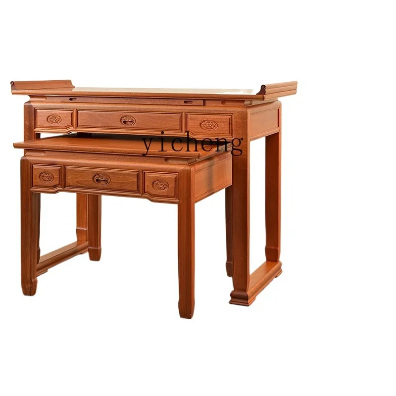 ZC solid wood offering table for Taiguan Gong incense case Shentai article case new Chinese offering