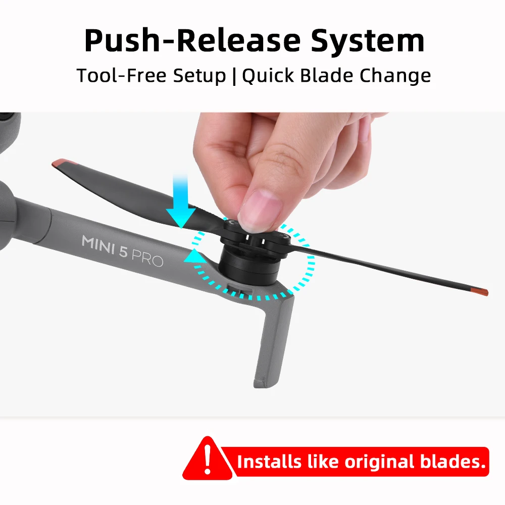 4pcs Propellers For Dji Mini 5 Pro Low Noise Wings Drone Accessory Quick Release Folding Blade Props Replacement Accessory