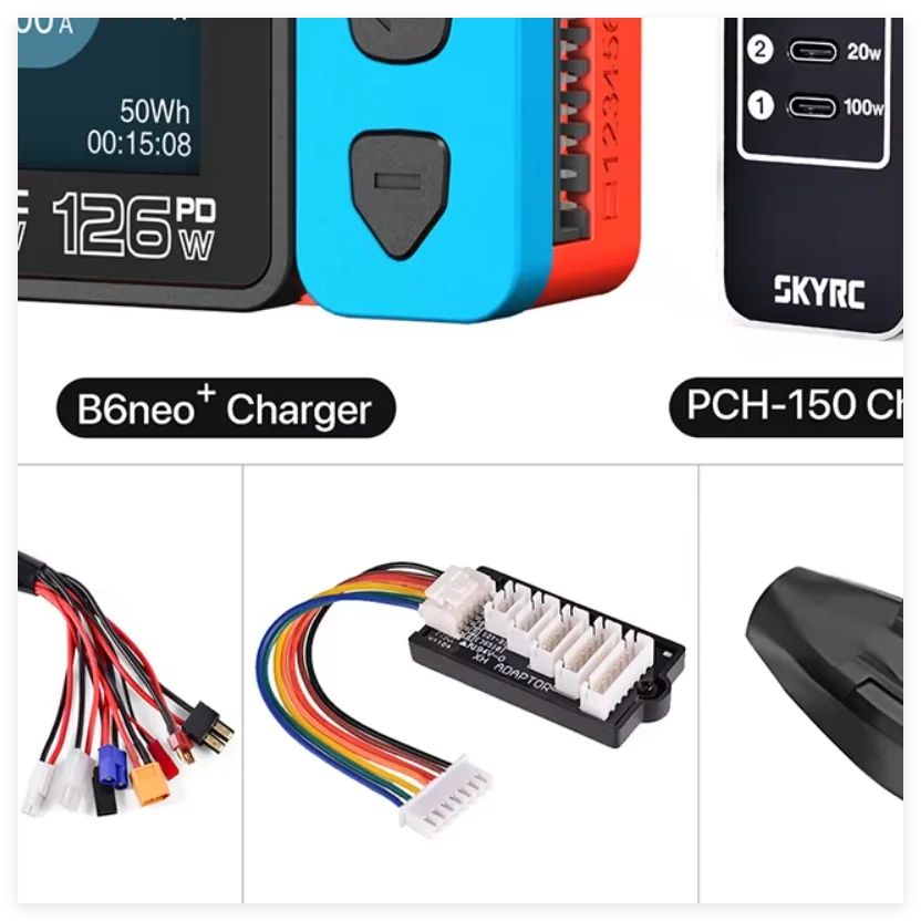 

SKYRC B6neo+ Умное зарядное устройство высокой мощности DC240W PD126W LiPo Балансное зарядное устройство Разрядник