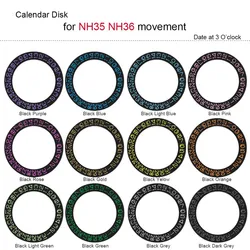 Round Calendar Disk for NH35 NH36 Movement Date at 3 O’clock Day Wheel Calendars Plate Date Disc for Nh35 Nh36 Movements