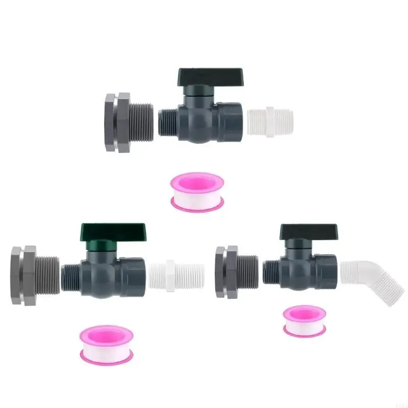   Industrial Heavy Duty Garden Spigot Adapter Set Contains Ball Valves Hose Connectors For Efficient Water Flows Control
