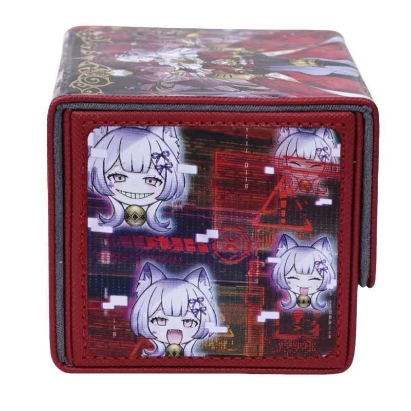 Yu-Gi-Oh Card Case MLice Q Hearts of Crypte Diy Action Toy in pelle di alta qualità figure Anime Game Collection Storage Box