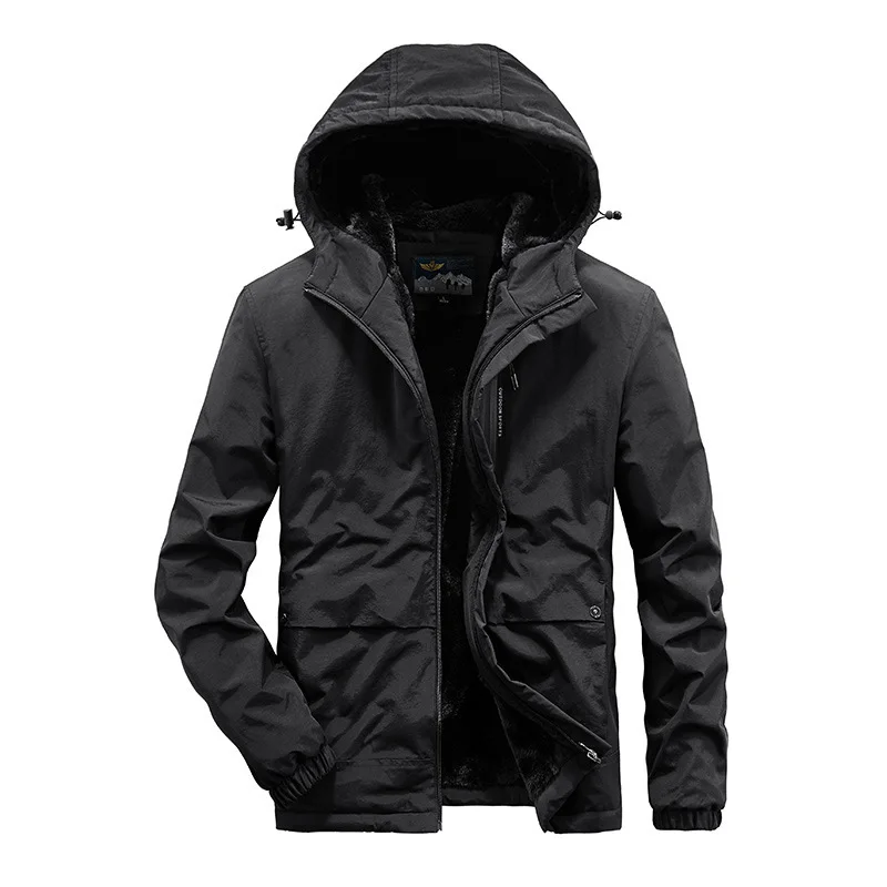 الربيع والخريف جديد الرجال سترة أنيقة تحمل شعار لعبة البيسبول الصوف مقنعين فضفاض سستة الرجال سترة #2