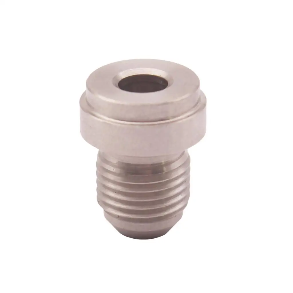 Durable Steel 4AN Weld on Fitting Adapter Male Bung Silver Finish for Fuel System Oil Cooler Tanks
