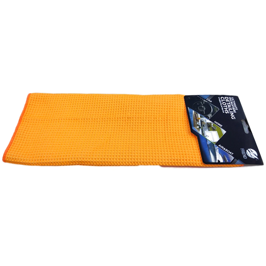 Microfibre Car Cleaning Cloths Waffle Polishing Wipe Auto Cleaning Absorbent Drying Towel