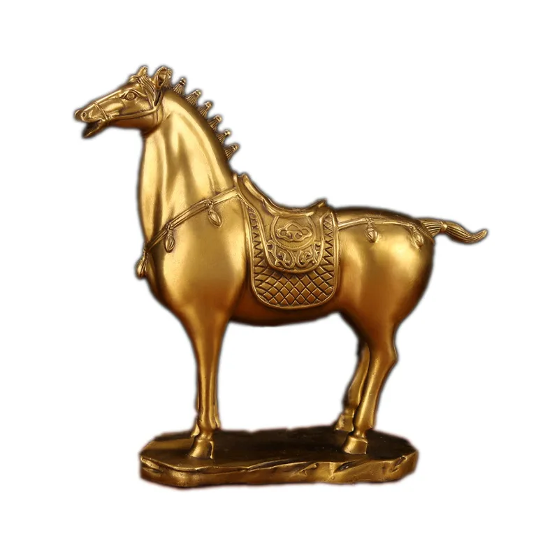 Brass Horse Generals Military Horse Crafts Home Furnishings Successful Delivery