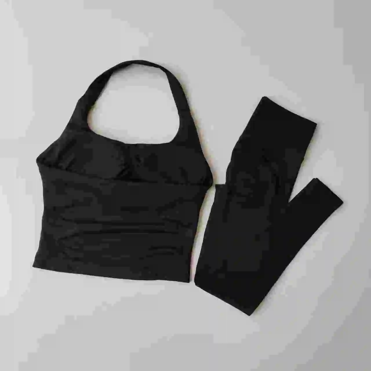 Nahtlose Yoga-Sets Damen Fitnesskleidung Ongline Trägerloses Top Leggings Activewear Sport-BHs Fitnessanzug Lauf-Workout Sportbekleidung – Detail 5