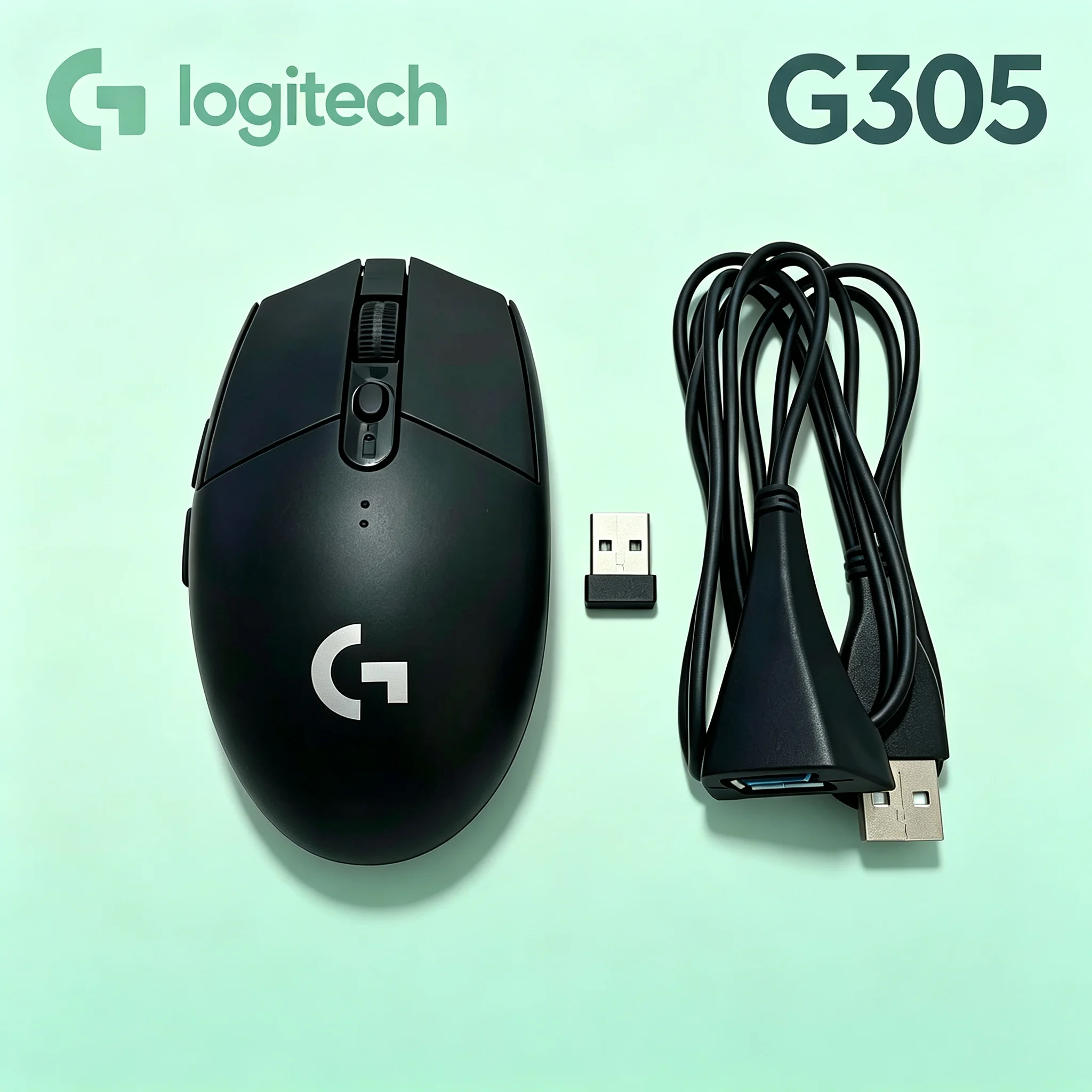 Logitech G305 LIGHTSPEED Competitive Gaming Mice, USB Extension Cable Provides Enhanced Wireless Stability, Fit For PUBG CS2 VAL