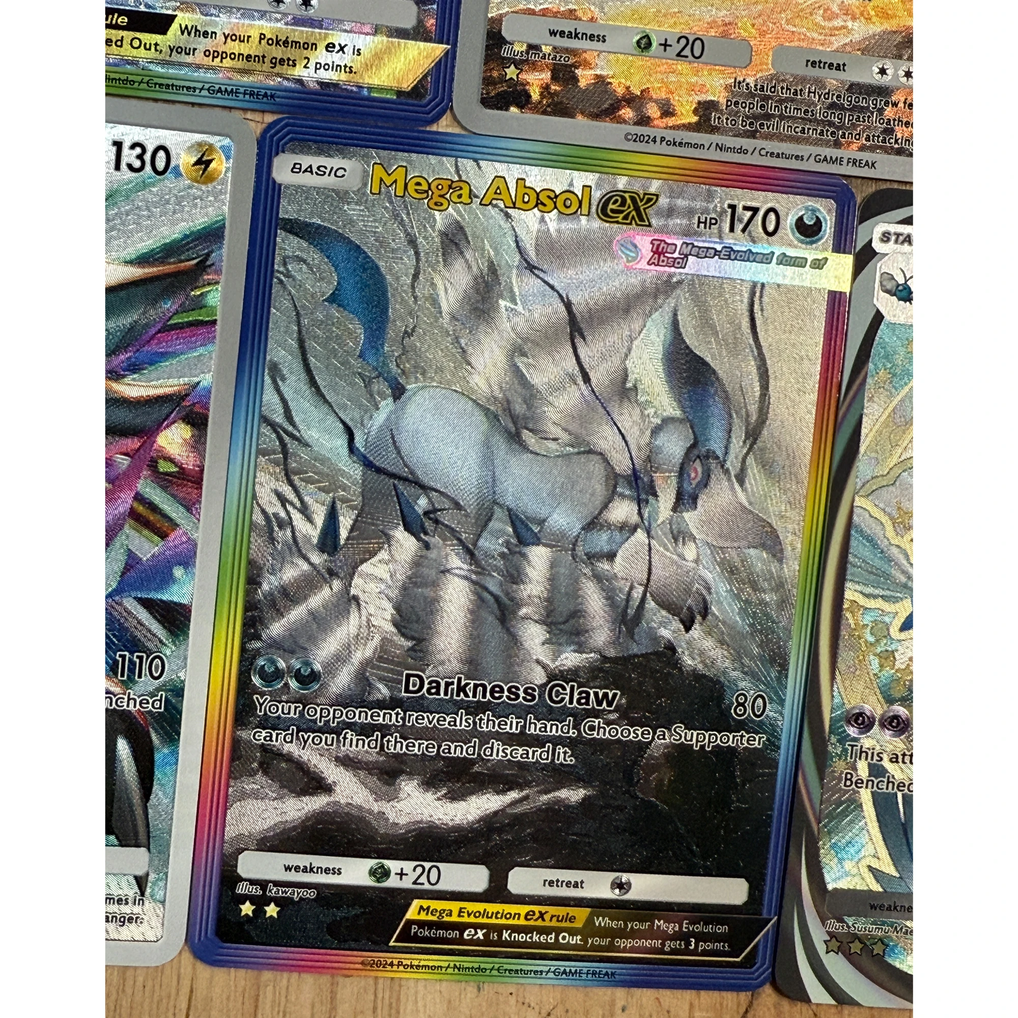 10Pcs/set PTCG POCKET Series English Greninja Altaria Absol Texture Flash Card Classic Game Anime Collection Cards