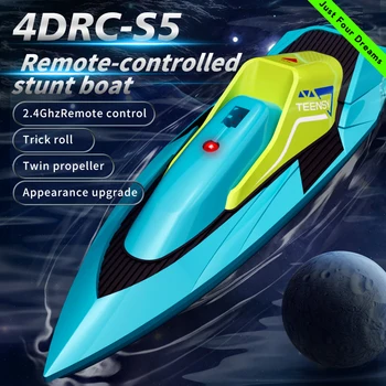 2024 Mini speedboat RC high speed racing boat remote control ship water game children&#x27;s toys gift 2.4G radio control boat