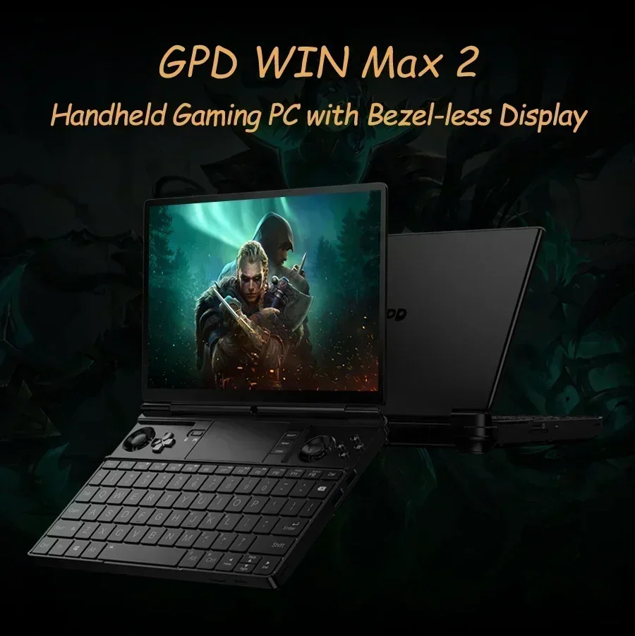 كمبيوتر محمول صغير للألعاب GPD-Win Max 2 ، كمبيوتر ألعاب محمول ، ، AMD ، 8840U ، 7640U ، Windows 11 ، 11 ، 11 ، 64GB RAM ، 2 Nvme ، جديد