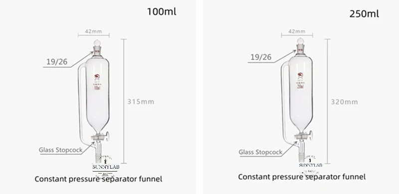 1Pcs/Lot Cylindrical separatory funnel, Graduated cylindrical separatory funnel,Constant pressure separating funnel