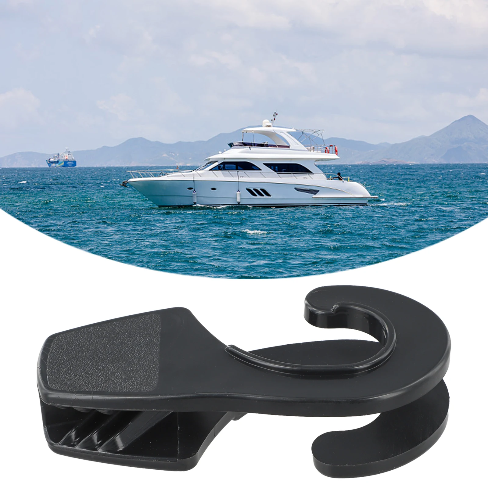 Docking Cable Accessories Boat Rail Hanger Adjustable Fender Hook Adaptable For Various Applications Angled Side Entry Grooves
