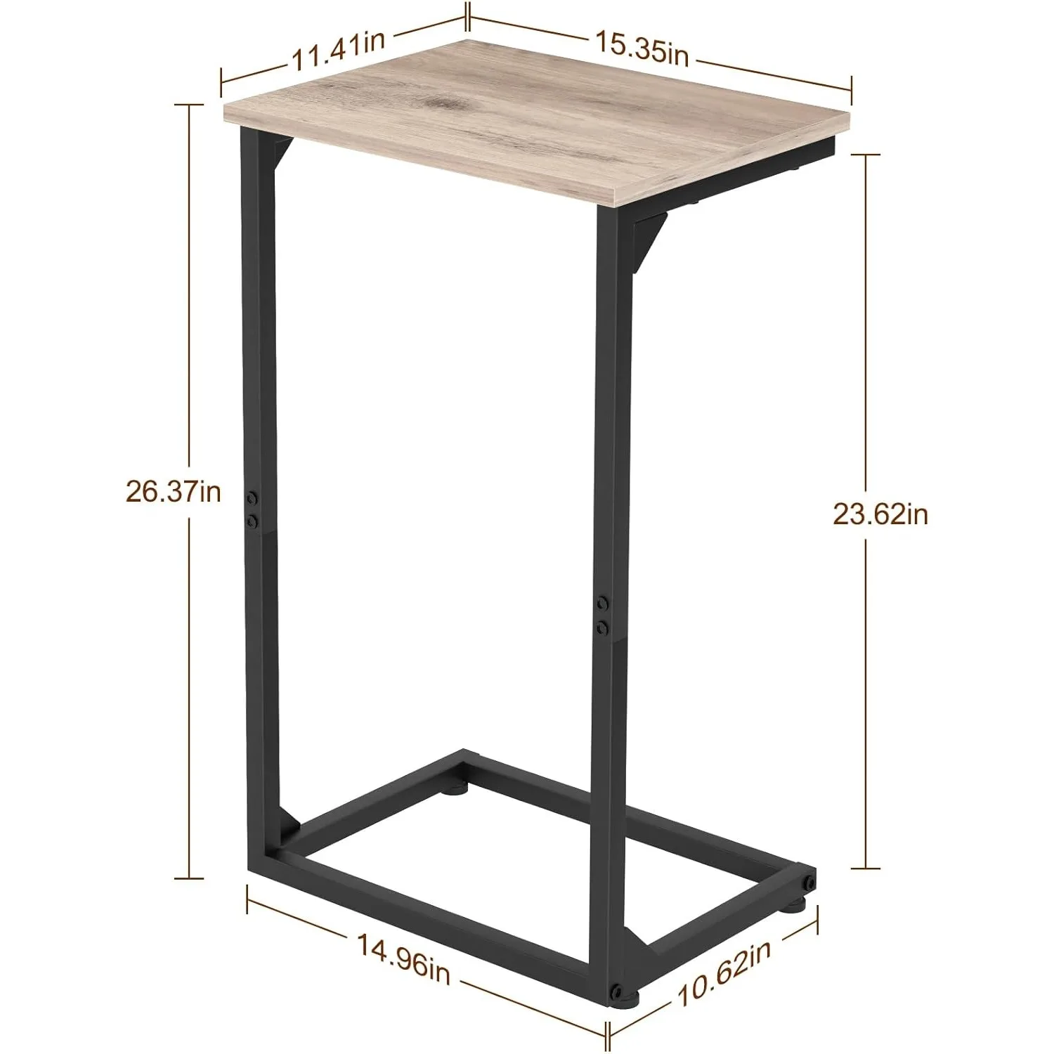 

Компактный набор торцевых столиков C-образной формы, выдвижной каркас и диваны под кроватью, портативные подносы для закусок для небольшой спальни