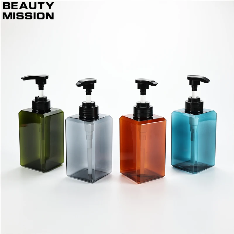 450ML X 10 Refillable Pump Bottle Dish Soap Dispenser For Kitchen Sink Hand Soap Lotion Dispenser Shower Empty Storage Container